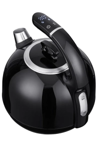 Umie Dijital Göstergeli Retro Kettle 1.7L Wifi & Bluetooth Dokunmatik Suya Akıllı Su Isıtıcısı Siyah